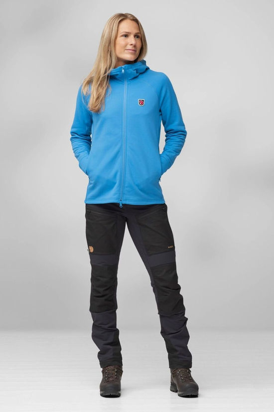 Fjallraven Womens Expedition Fleece Hoodie Jacket Un Blue