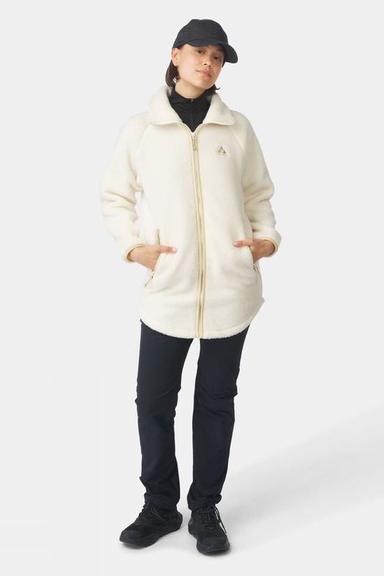 Ayacucho Womens Vala Full Zip Fleece Ecru