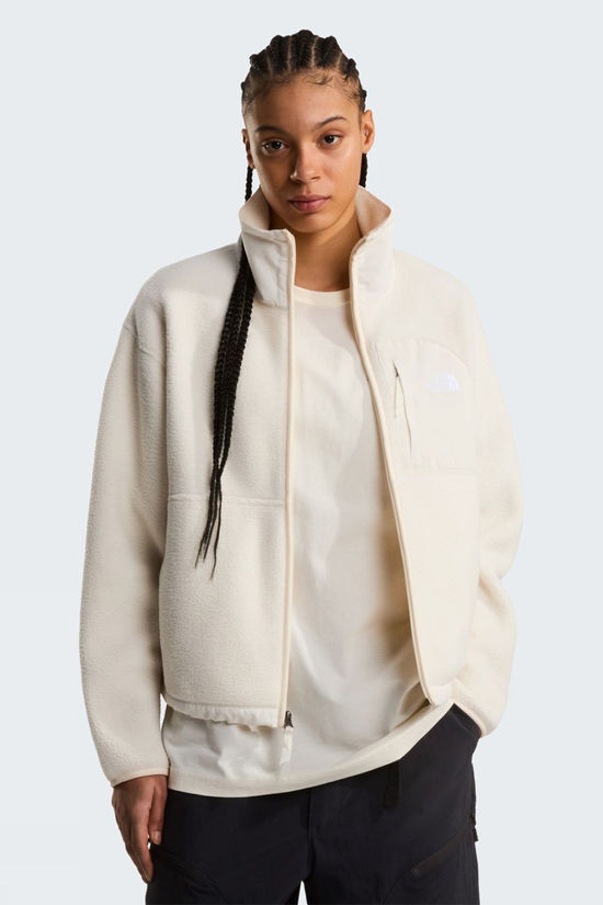 The North Face Womens Yumiori Off Peak Full Zip Fleece Jacket White Dune