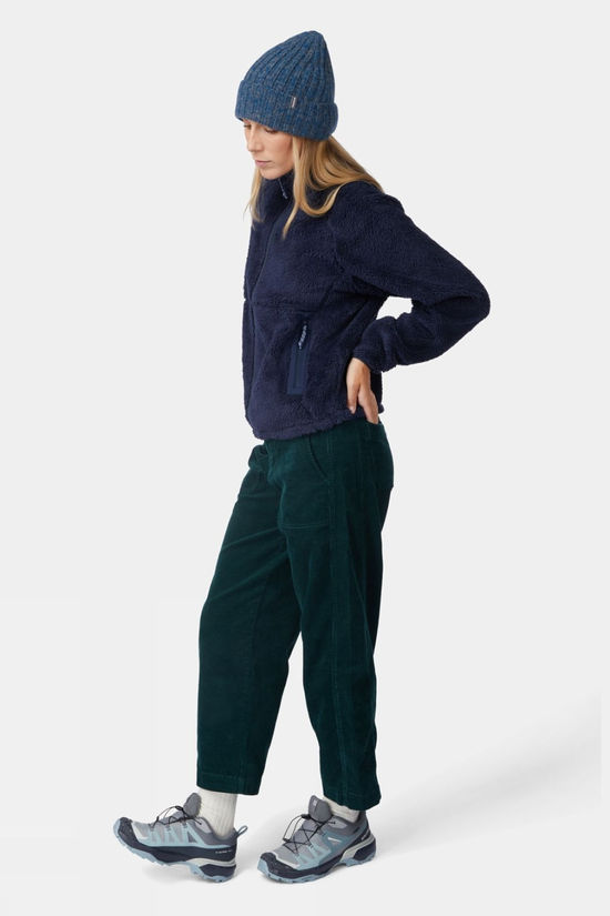 Ayacucho Womens Wray Highloft Full Zip Fleece Navy