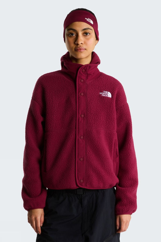 The North Face Womens Cragmont Snap Front Fleece Jacket  Burgundy Crush