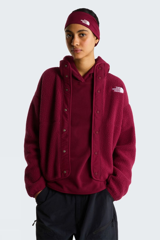 The North Face Womens Cragmont Snap Front Fleece Jacket  Burgundy Crush