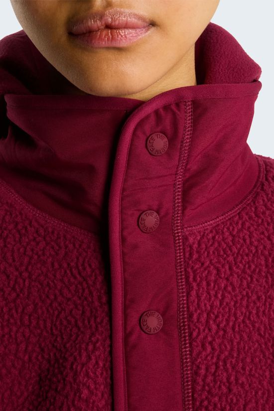The North Face Womens Cragmont Snap Front Fleece Jacket  Burgundy Crush