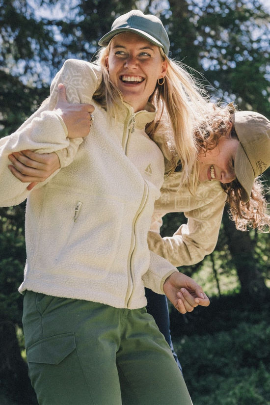 Ayacucho Womens Texel Full Zip Fleece Ecru