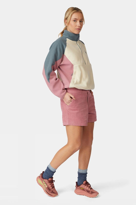 Ayacucho Womens Vlieland Half Zip Fleece Goblin Blue/Turtledove/Foxglove