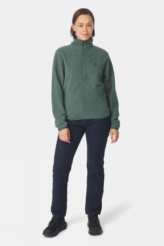 Ayacucho Womens Tenby Half Zip Fleece Sage Leaf