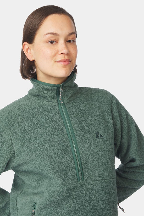 Ayacucho Womens Tenby Half Zip Fleece Sage Leaf