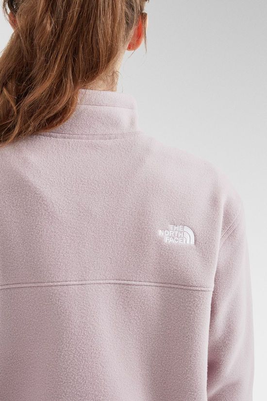 The North Face Womens Nervia Snap Neck Pullover Fleece  Purple Chalk/Midnight Mauve