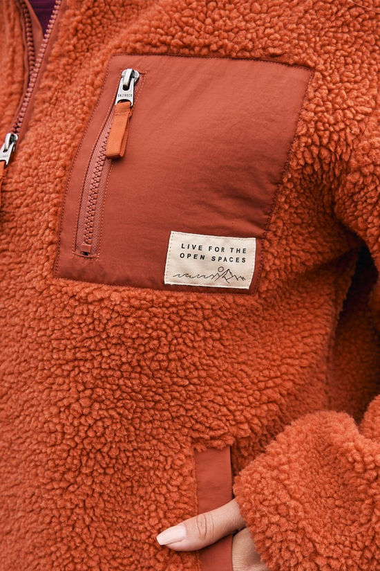 Saltrock Womens Zella Half Zip Fleece Chilli