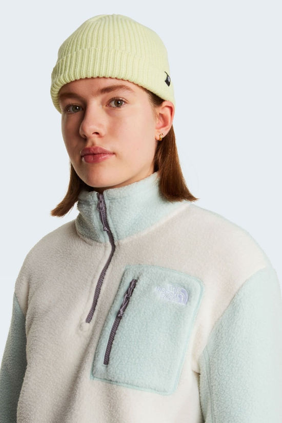 The North Face Womens Yumiori Quarter Zip Fleece  White Dune/Opal Frost/T