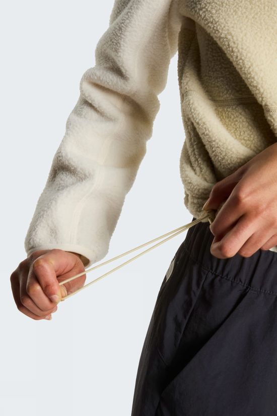 The North Face Womens Yumiori Quarter Zip Fleece  Desert Stone/White Dune