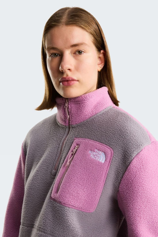 The North Face Womens Yumiori Quarter Zip Fleece  Transcendent Grey/Hushe