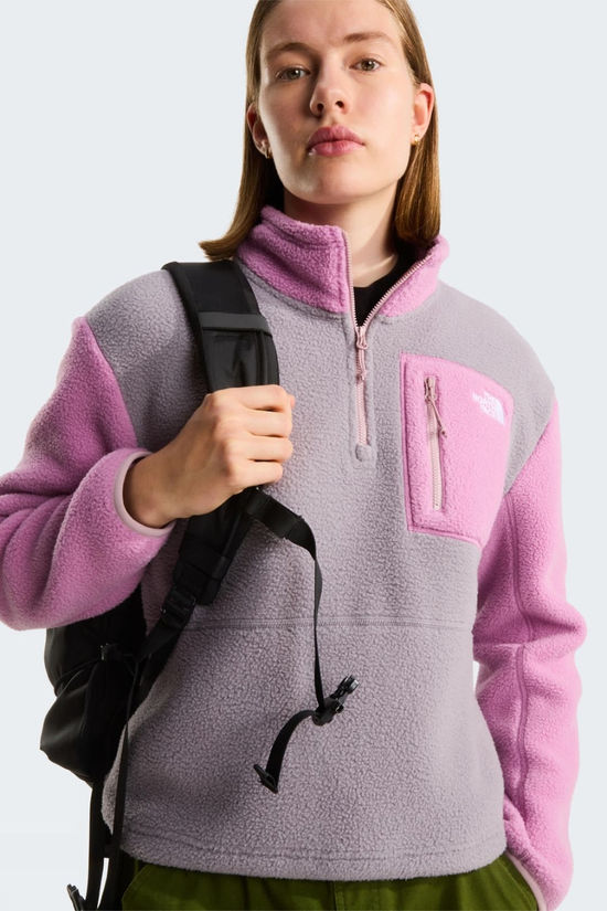 The North Face Womens Yumiori Quarter Zip Fleece  Transcendent Grey/Hushe