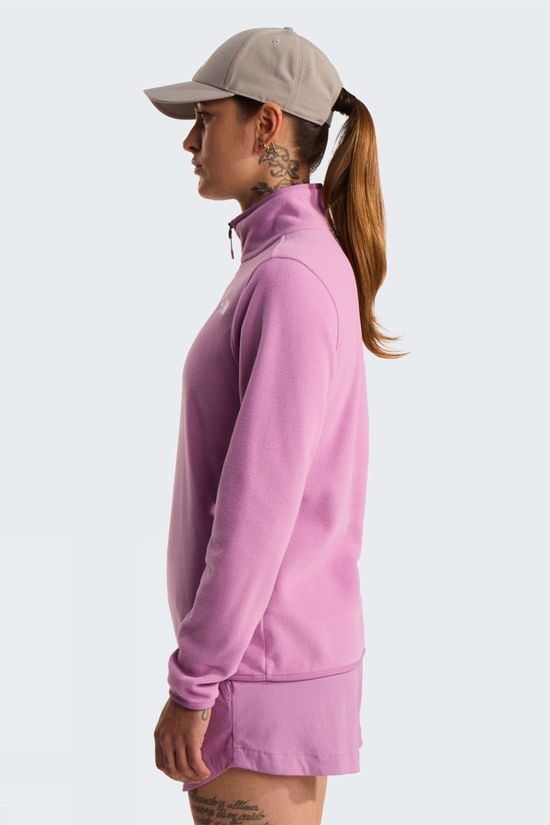 The North Face Womens Glacier Quarter Zip Fleece Hushed Lavender