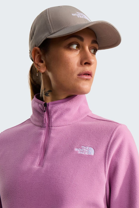 The North Face Womens Glacier Quarter Zip Fleece Hushed Lavender