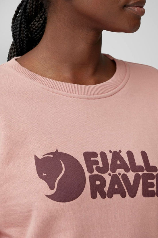 Fjallraven Womens Logo Sweater Dusty Rose-Port