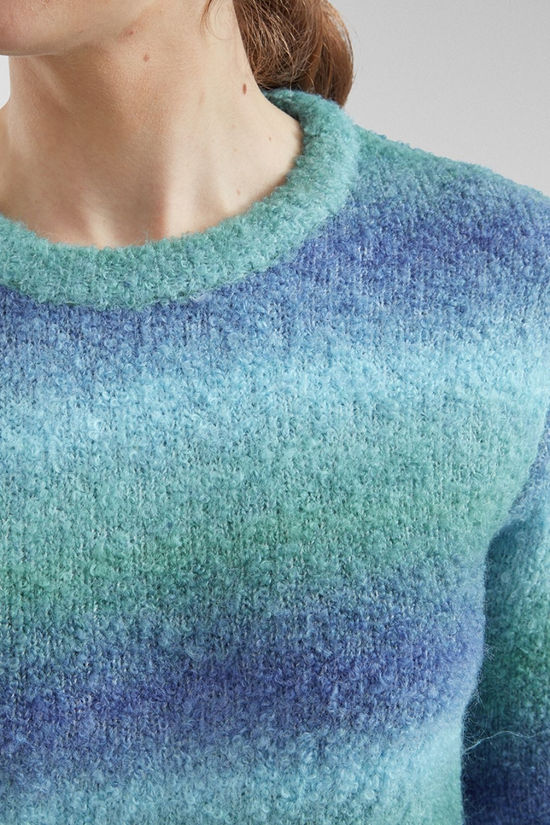 Saltrock Womens Bowden Boucle Knit Jumper Blue