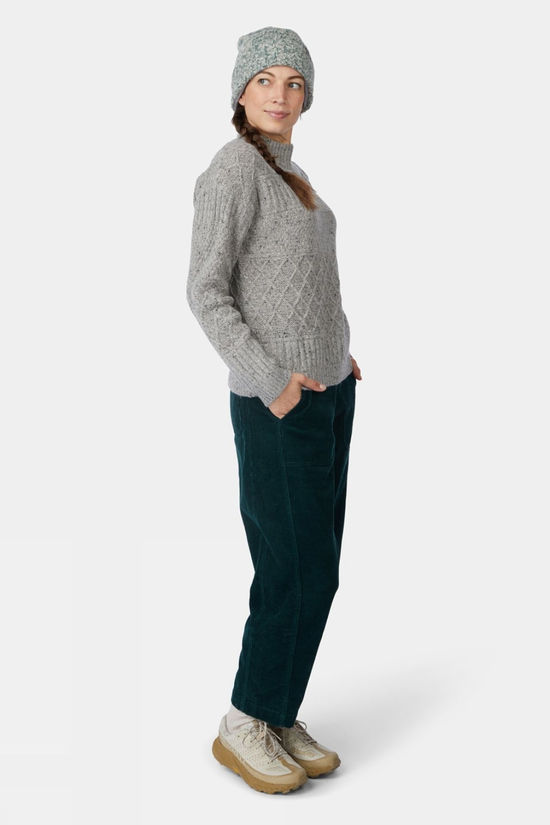 Ayacucho Womens Leynar Cable Jumper Light Mist