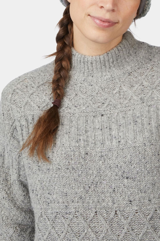 Ayacucho Womens Leynar Cable Jumper Light Mist