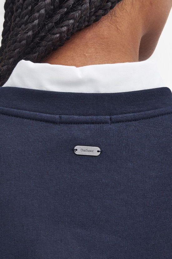 Barbour Womens Northumberland Crew Neck Sweatshirt Navy/Cloud