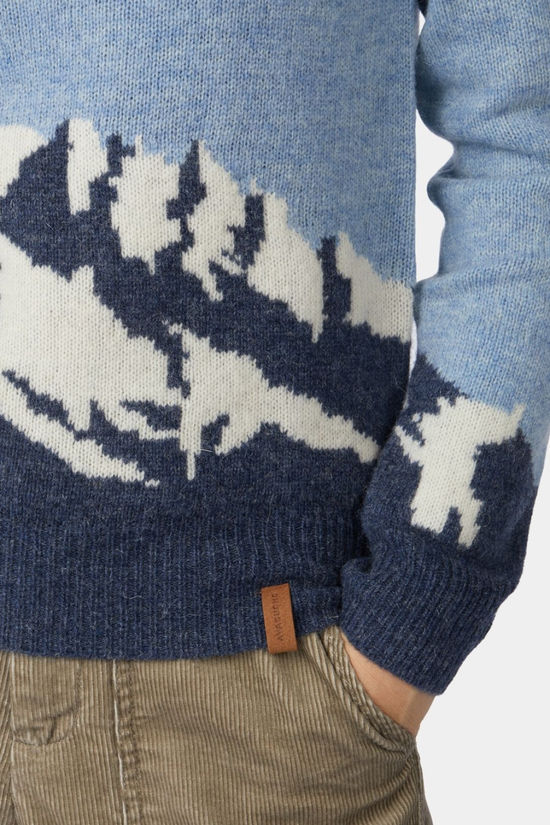 Ayacucho Womens Berg Landscape Jumper Blue Mirage