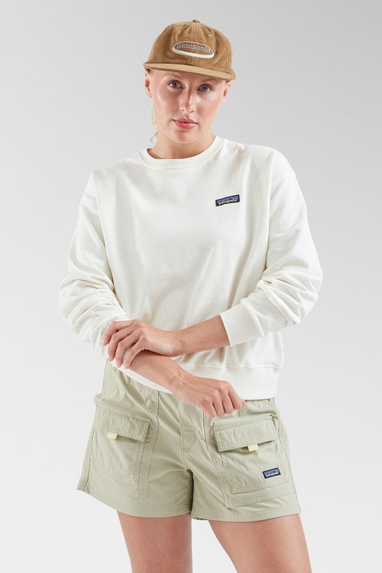 Patagonia Womens Daily Crew Sweatshirt Wool White