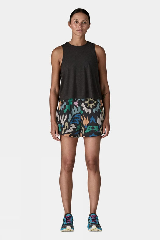 Patagonia Womens Baggies Shorts - 5 Inch Kaleido: Black