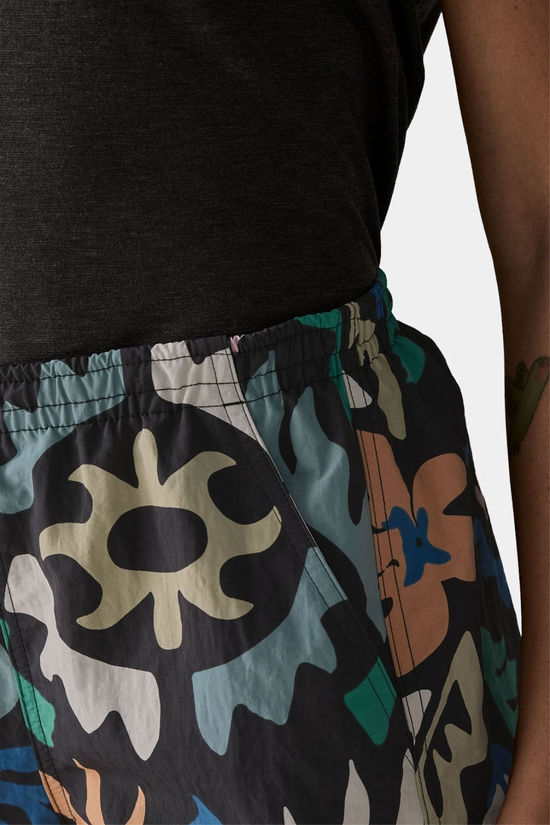 Patagonia Womens Baggies Shorts - 5 Inch Kaleido: Black