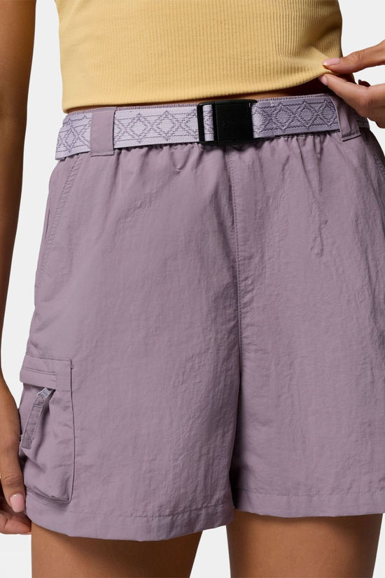 Columbia Womens Sequoia Grove Woven Shorts Shale Purple, Lavender Pearl