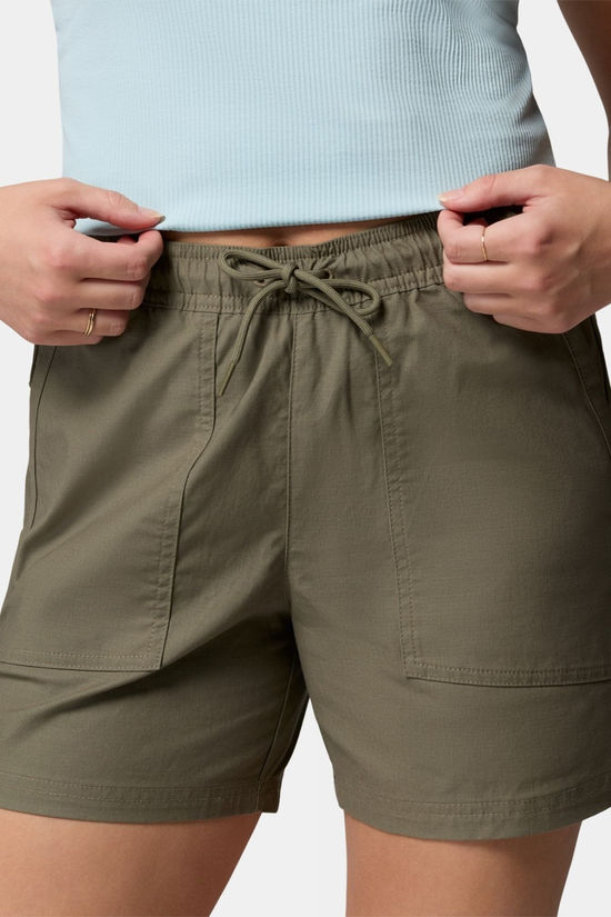 Columbia Womens Roc Ripstop Shorts Stone Green