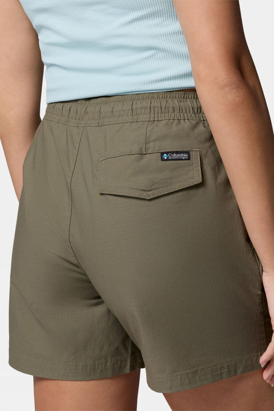 Columbia Womens Roc Ripstop Shorts Stone Green