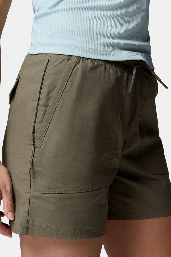 Columbia Womens Roc Ripstop Shorts Stone Green