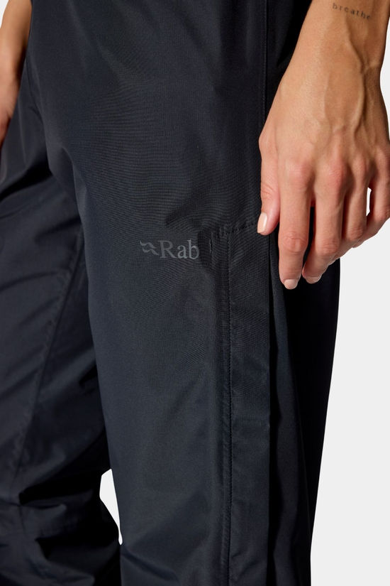 Rab Womens Downpour Waterproof Trousers Black