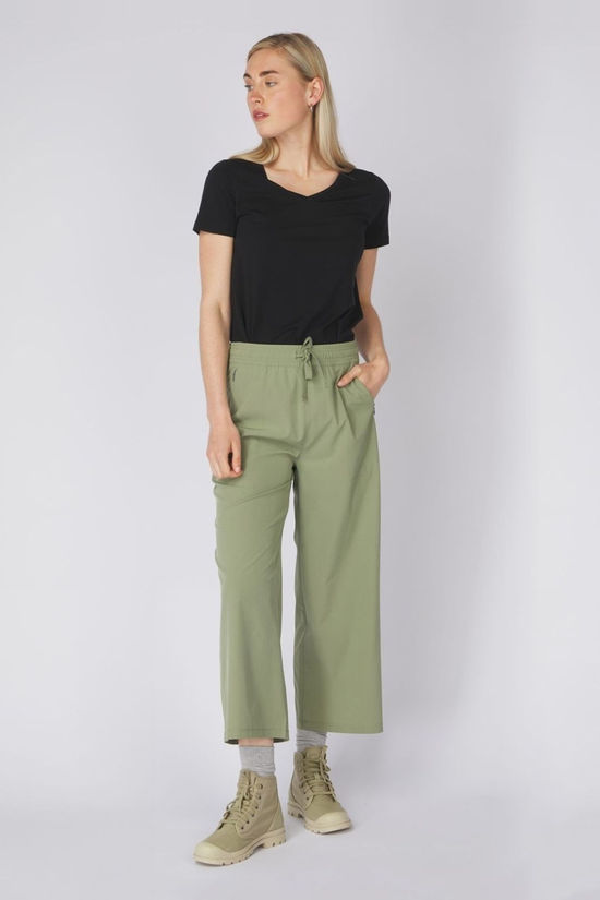 Ayacucho Womens City Travel Culotte Trousers Moss