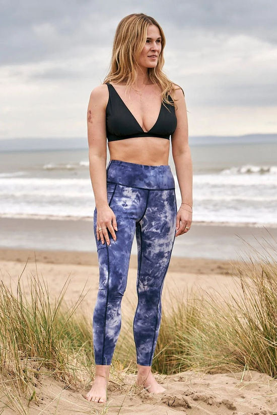 Saltrock Womens Ahimsa Leggings Mid Blue Print