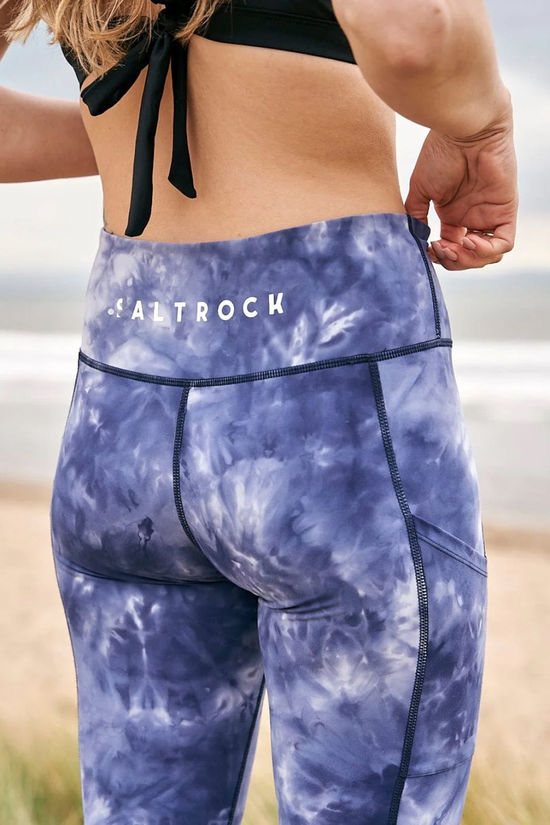 Saltrock Womens Ahimsa Leggings Mid Blue Print