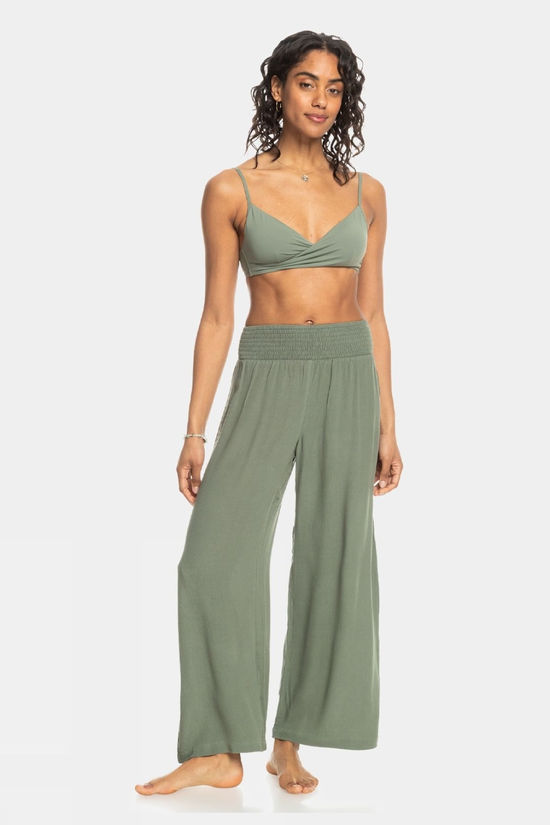 Roxy Womens Along The Beach Trousers Agave Green