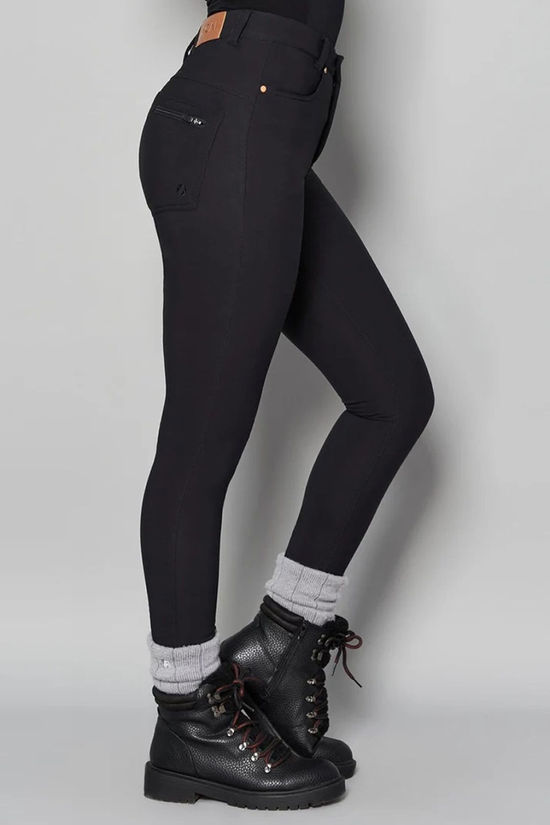 Acai Womens Thermal Skinny Outdoor Trousers Black