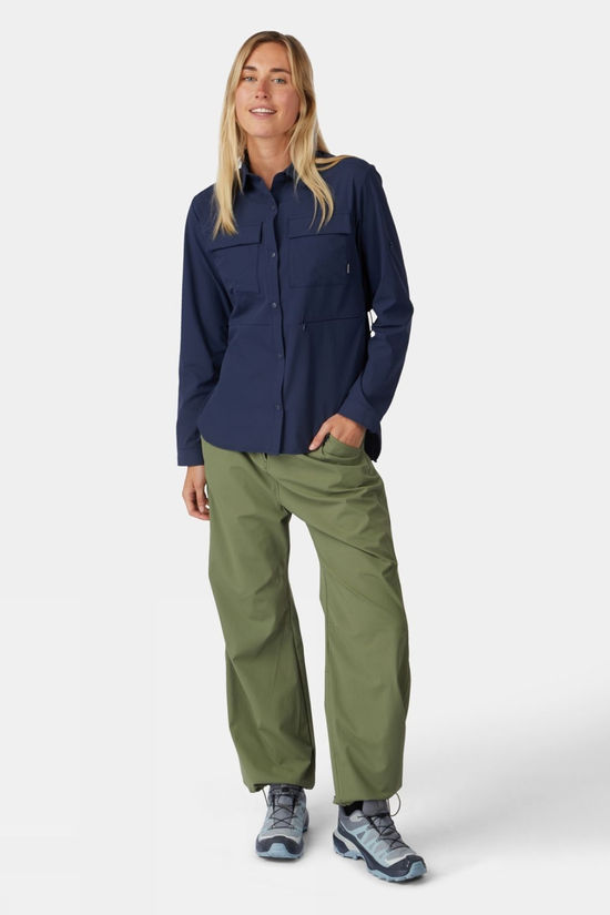 Ayacucho Womens Trailblazer Travel Cargo Trousers Olivine