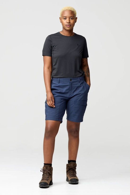 Fjallraven Womens Abisko Hybrid Trail Zip-Off Trousers Navy