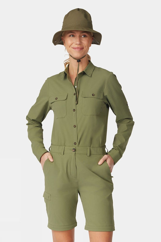Ayacucho Womens Jungle Travel Zip-Off Trousers II Olivine