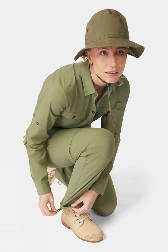 Ayacucho Womens Jungle Travel Zip-Off Trousers II Olivine