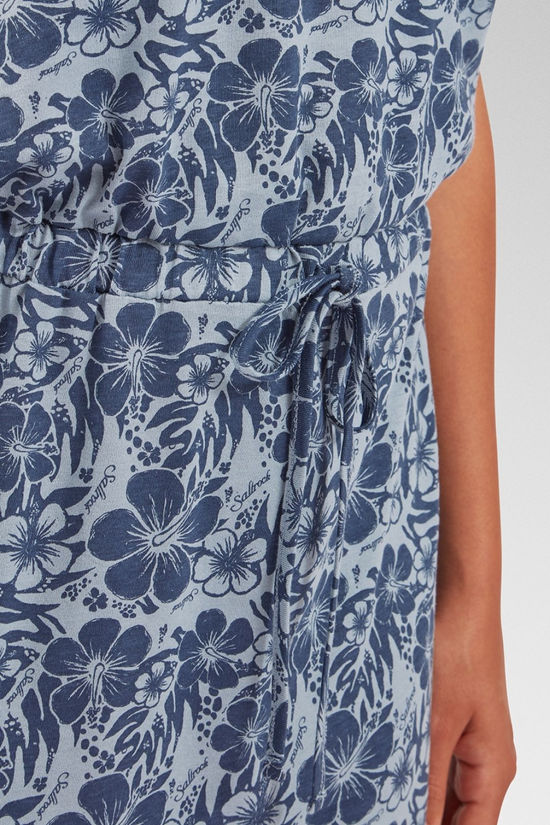 Saltrock Womens Hibiscus Bauhaus Dress Blue