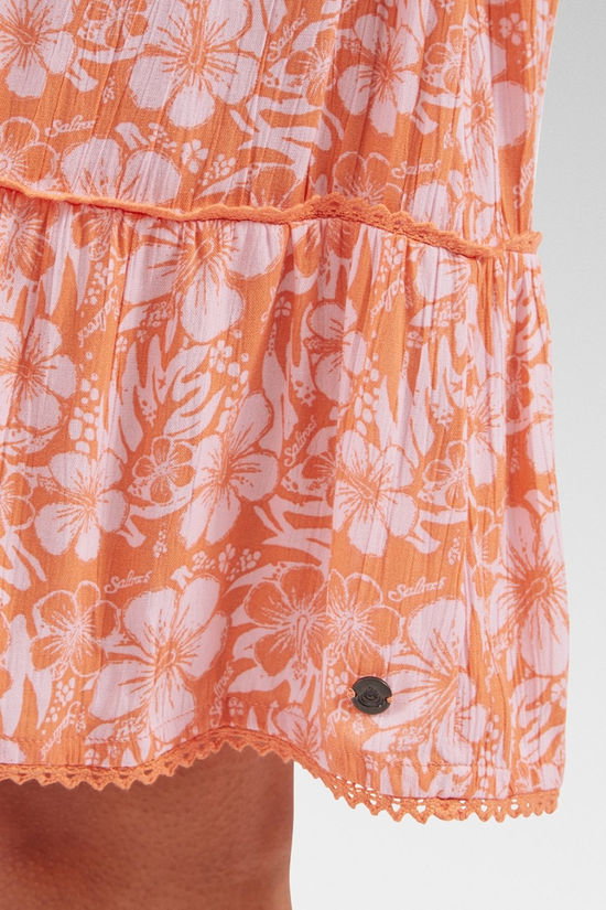 Saltrock Womens Marla Hibiscus Dress Orange
