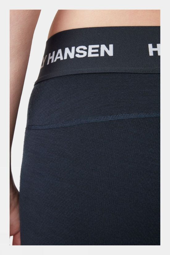 Helly Hansen Womens Lifa Merino Midweight 2 In1 Base Layer Bottom Navy
