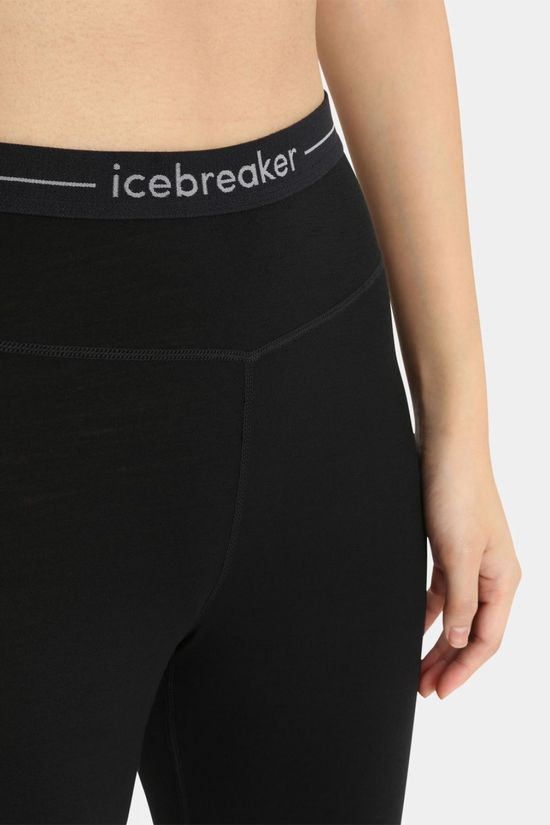 Icebreaker Womens 200 Zoneknit Merino Thermal Leggings Black/Jet Hthr/Cb