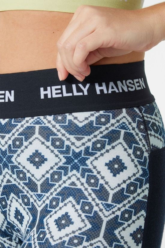 Helly Hansen Womens Lifa Merino Midweight Graphic Base Layer Bottom Navy Star Pixel Print