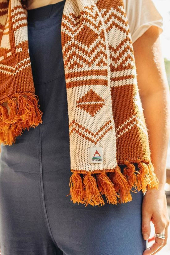 Passenger Unisex West Coast Recycled Acrylic Scarf Glazed Ginger