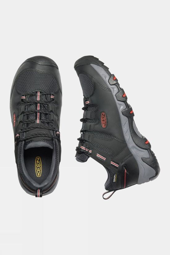 Keen Mens Steen Waterproof Shoes Black/Bossa Nova