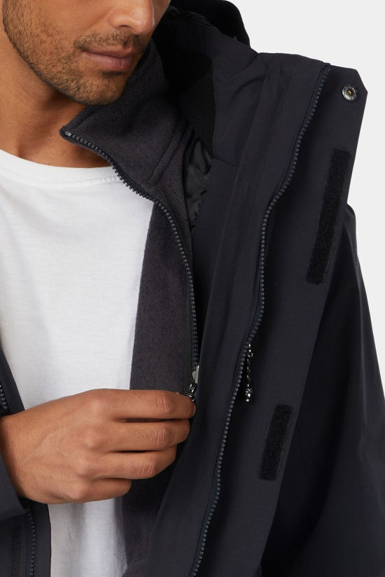 Ayacucho Mens Adventure II 3-In-1 Jacket Black/Black Melange